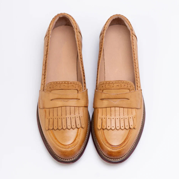 Preppy-style Tassel Fashion Brogue Shoes Round-toe Versatile Japanese-style Leather Shoes foto 4