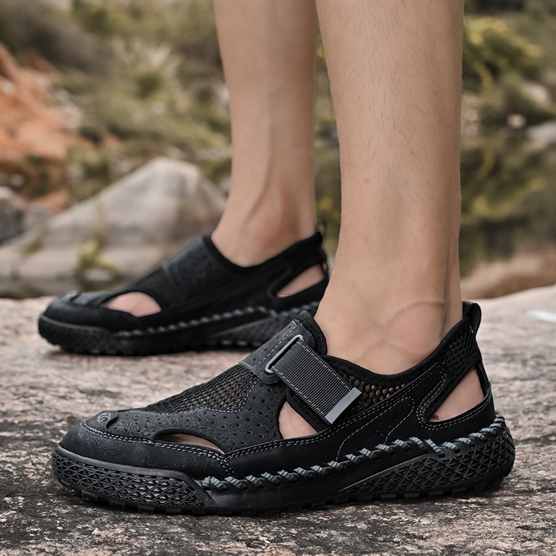 Breathable New Mens Closed-Toe Sandals foto 2