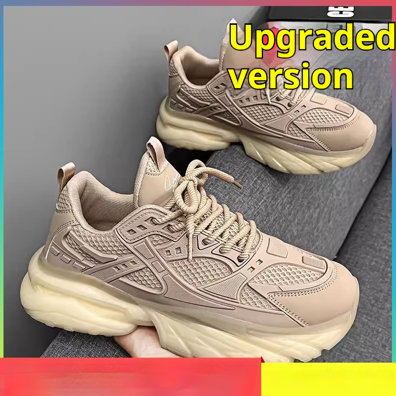 Pure Black Thick Sole Increased Leisure Sneaker Dad Shoes foto 5