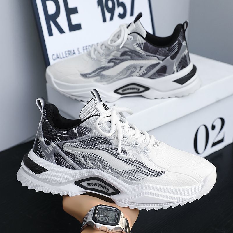 Spring Student Sports Casual Mesh Clunky Versatile Trendy Shoes Breathable Shoes Men foto 3