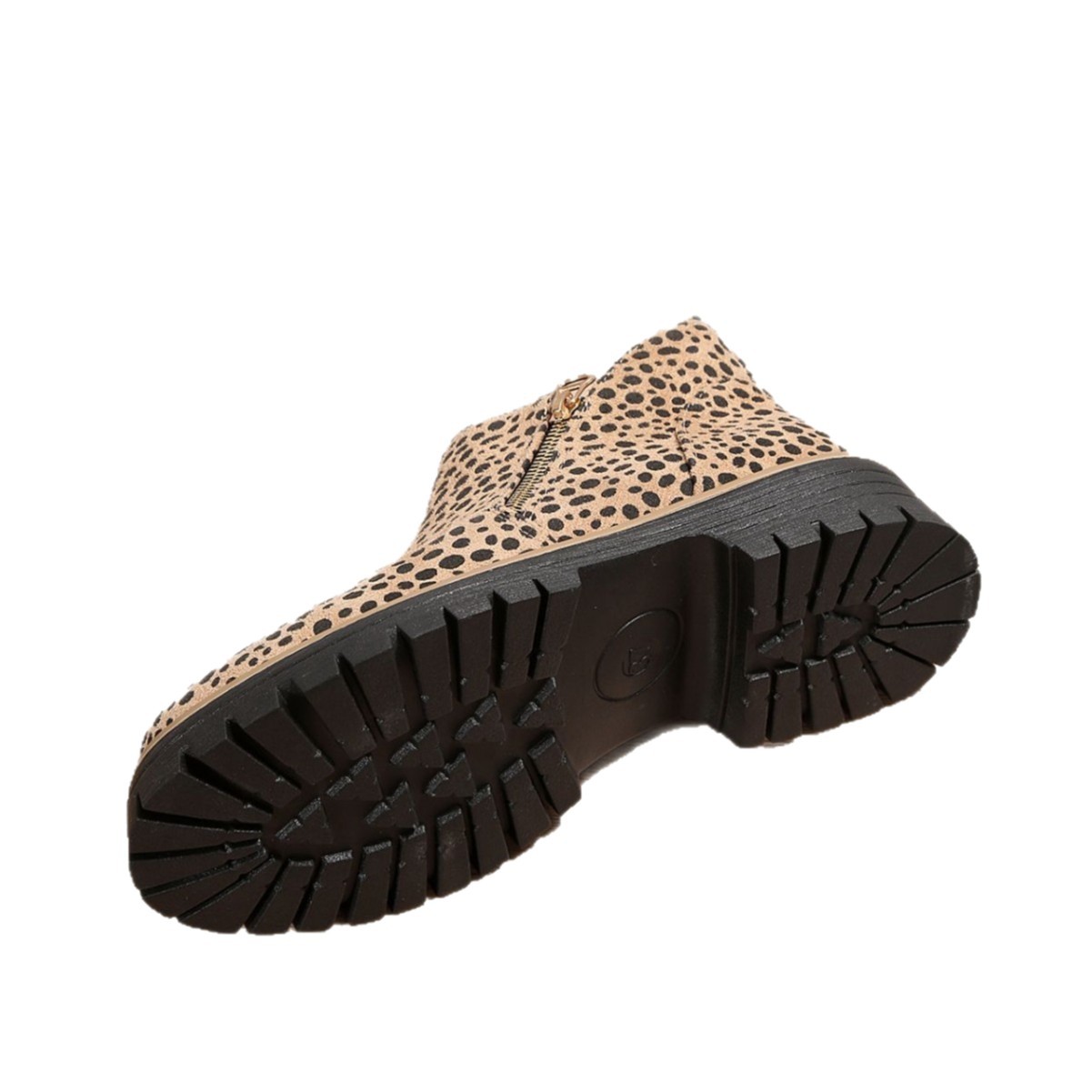 Leopard-Print Pointed-Toe Low-Top Fashion Boots For Women Versatile And Stylish foto 3