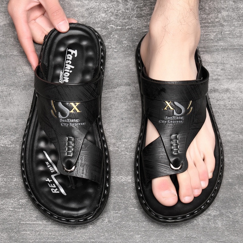 Men's Fashion Latex Soft Bottom Flip Sandals foto 2