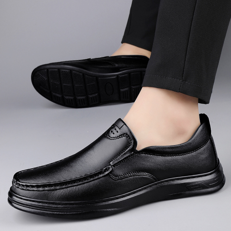 Outdoor Men's Breathable One Pedal Leather Shoes foto 5