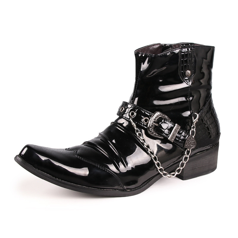 European And American Western Style Martin Boots Pointed Toe foto 3
