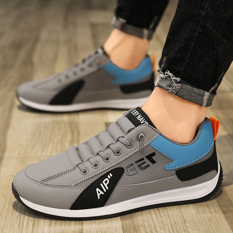 Men Sports Flat Shoes Comfortable Breathable Non-slip Wear-resistant Board Shoes foto 3