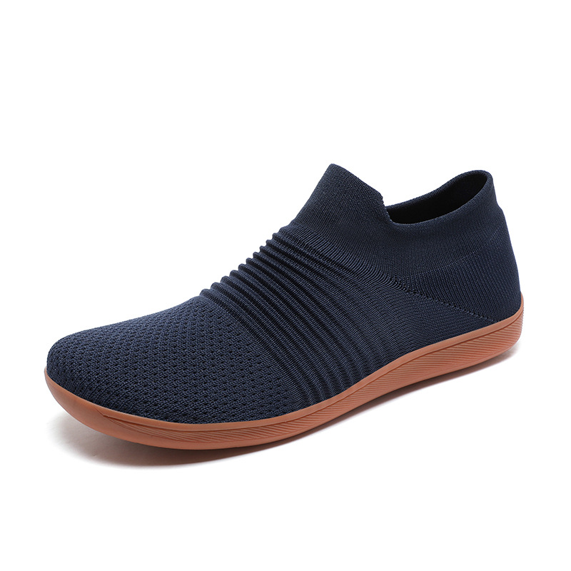 Men's Shoes Fly Woven Mesh Casual Lightweight Breathable One Pedal Thin Fitness Shoe foto 5
