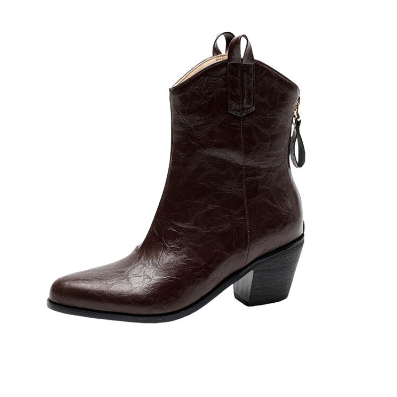 Women's Square Heel Fashion Boots foto 3