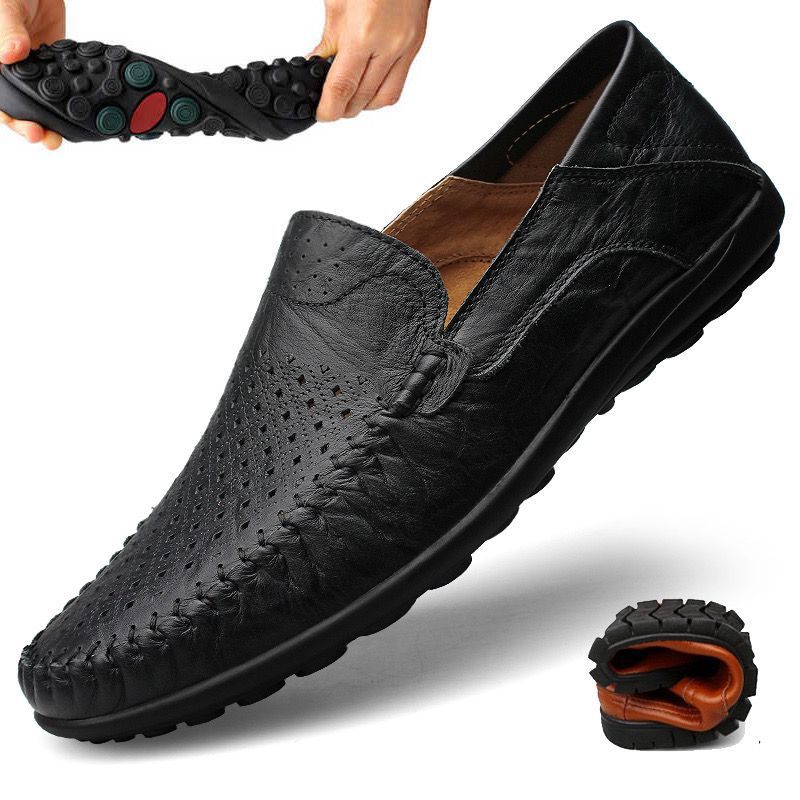 Fashion Men Hollowd-out Slip-on Business Shoes foto 3
