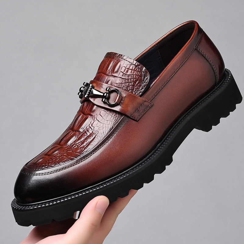 Men's Genuine Leather Business Casual Leather Shoes foto 5