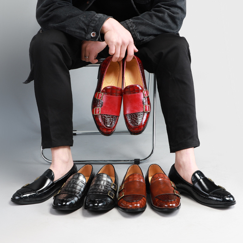 British Fashion Men's Leather Shoes foto 2