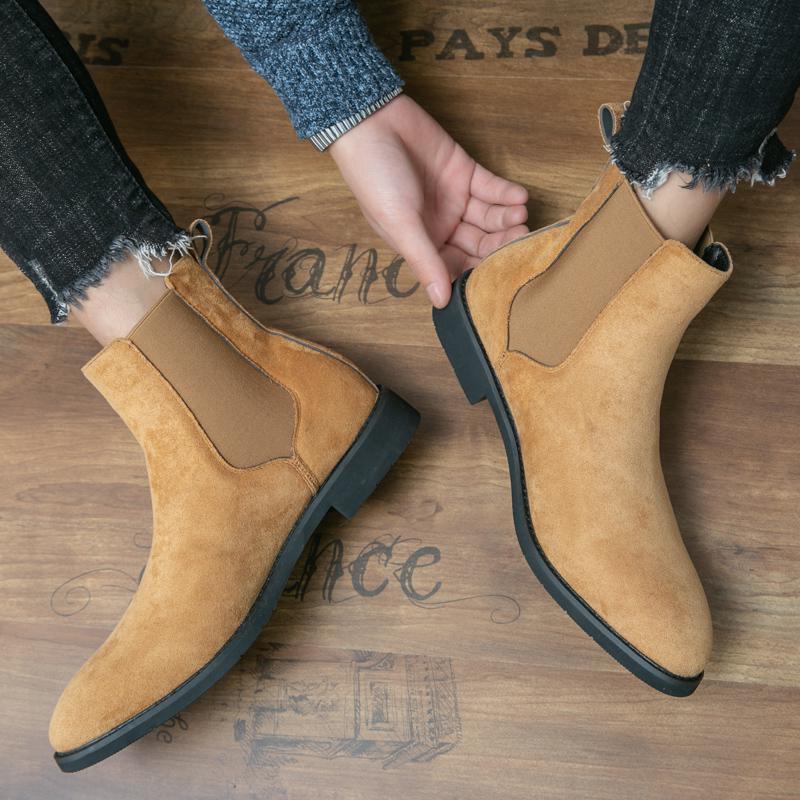 Rubber Pigskin Martin Boots Casual Men's Boots High-top foto 4