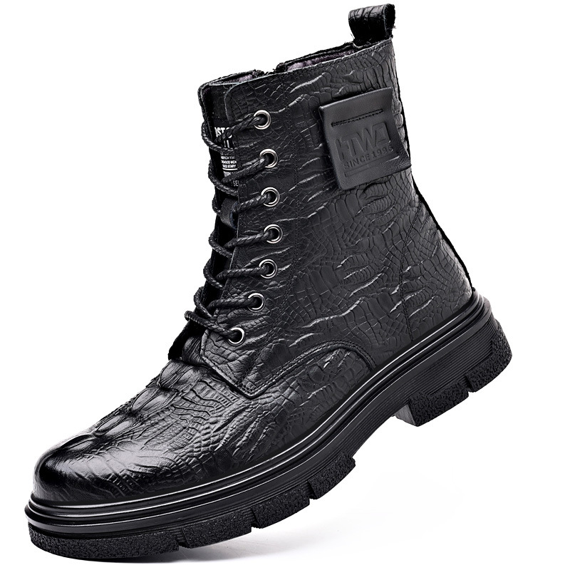 Men's Boots Winter Genuine Leather Martin Shoes foto 4