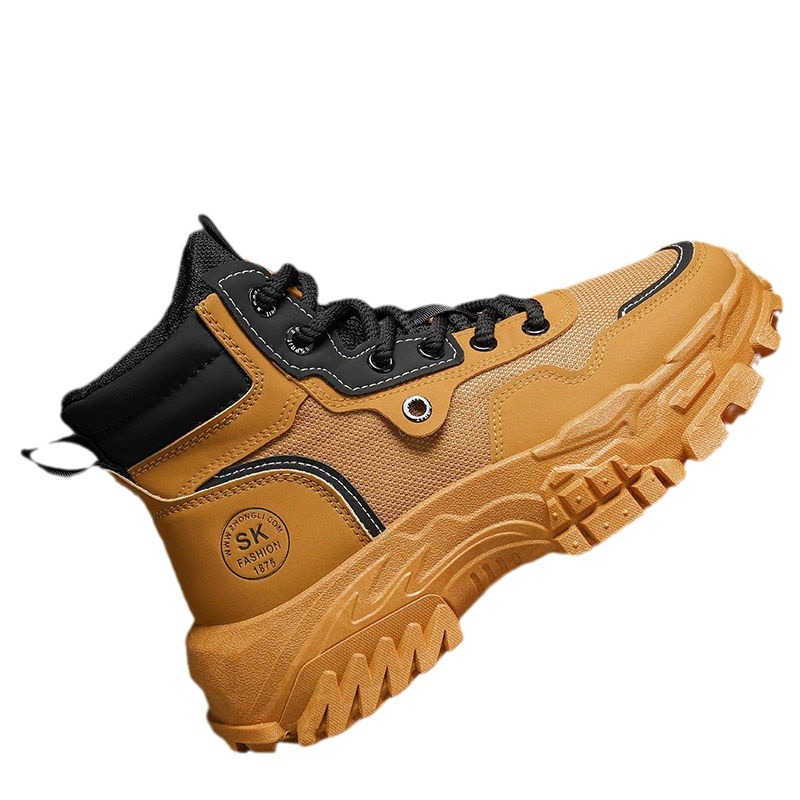 Breathable High-top Vintage British-style Work Boots foto 5