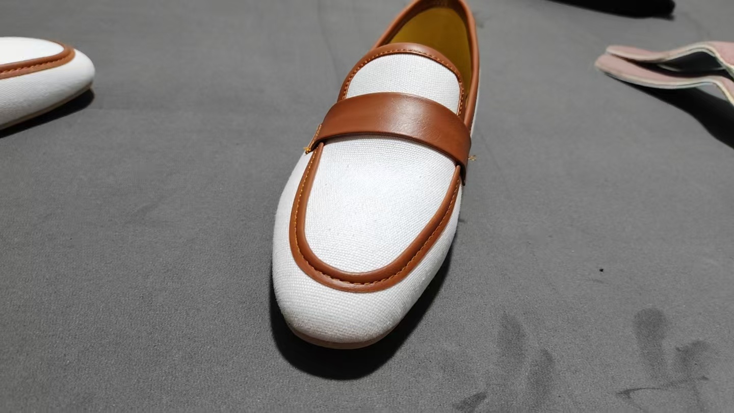 Spring And Autumn Independent Station Supply Casual Flat Round Head 40-43 Large Size Slip-on Round Head Loafer Shoes foto 3