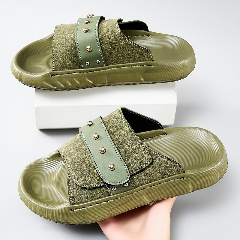 Men's New Velcro Slip-on Sandals Plus Size foto 4