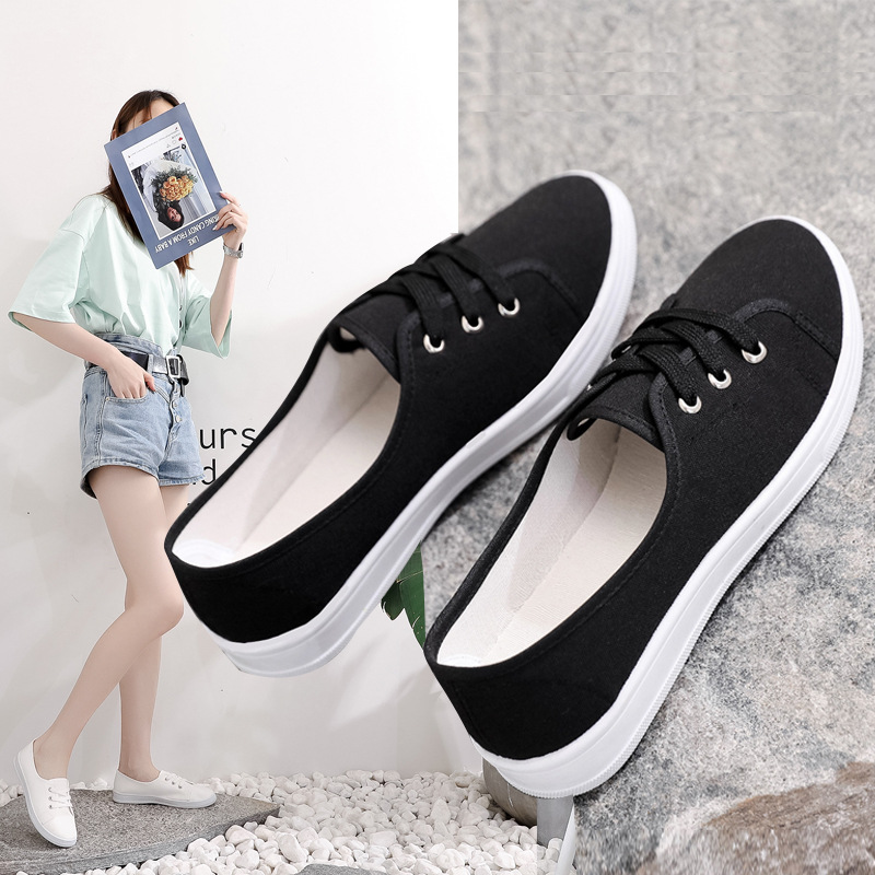 Spring And Autumn Canvas Student Shoes foto 2