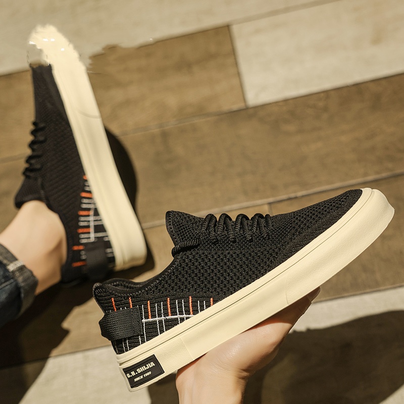 Men's Flat Breathable Thin Deodorant Casual Mesh Surface Shoes foto 5