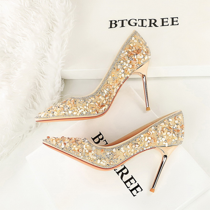 Versatile Rhinestone Wedding Xiuhe-style Bridal Shoes foto 2
