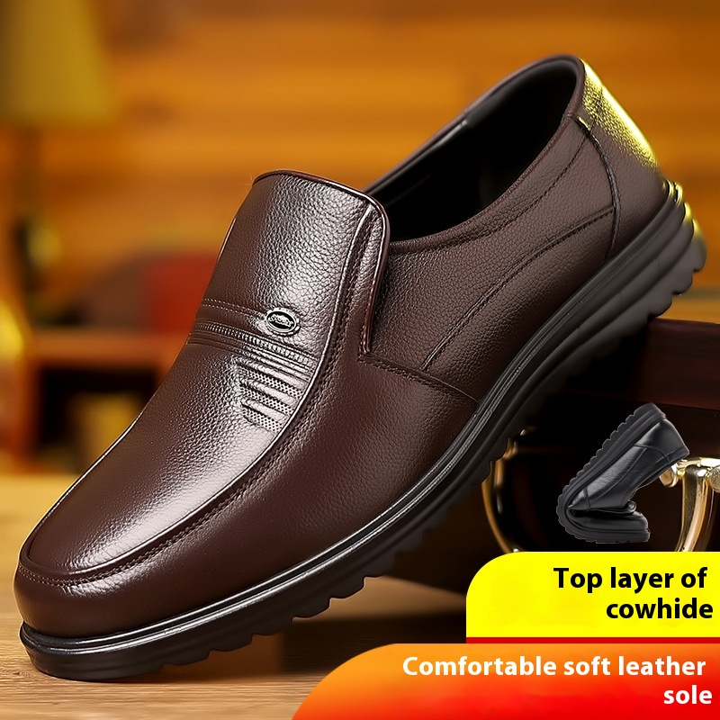Men's Business Casual Non-slip Soft Leather Soft Sole Shoes foto 3