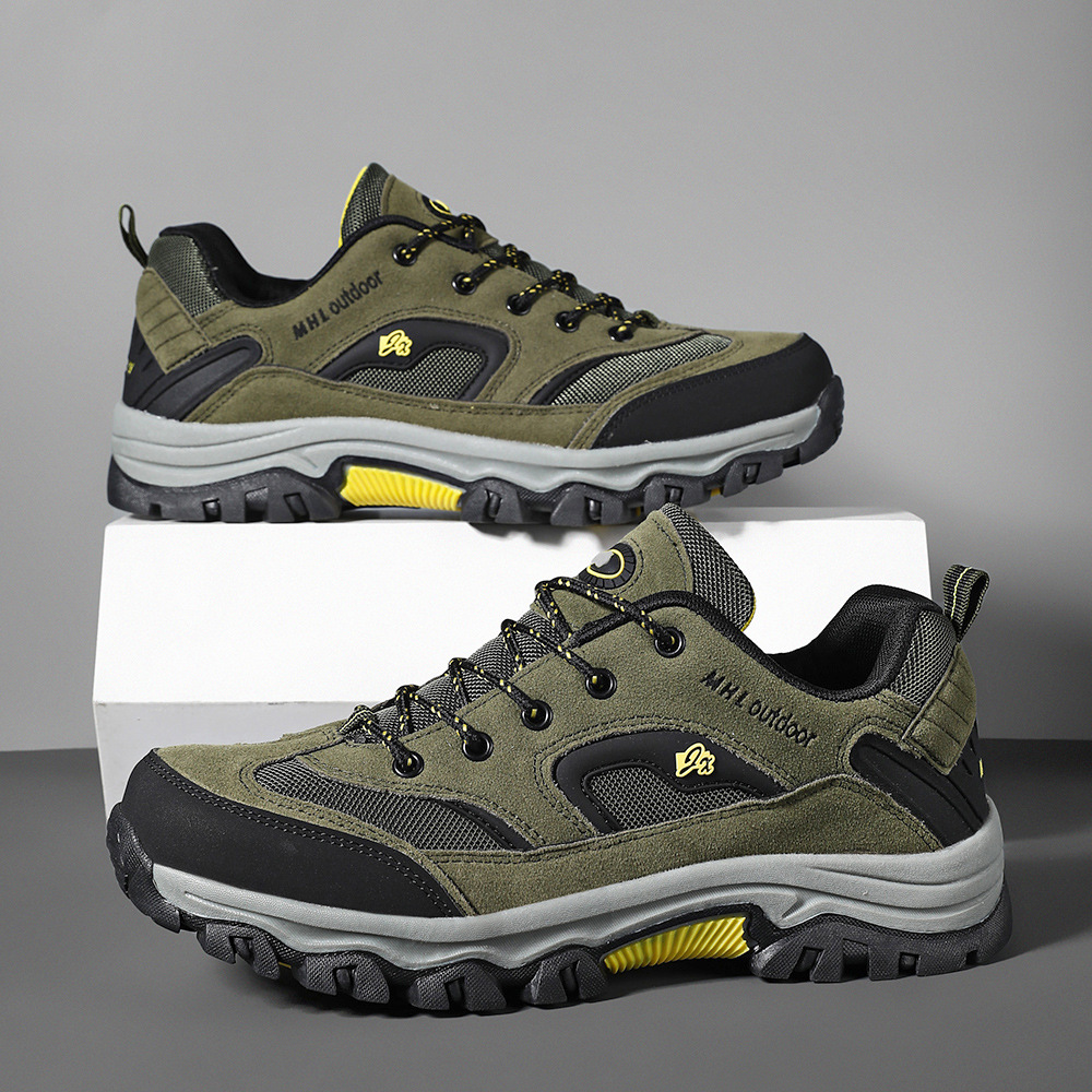 Soft Bottom Large Size Men's Waterproof Non-slip Mountain Climbing Sneakers foto 3
