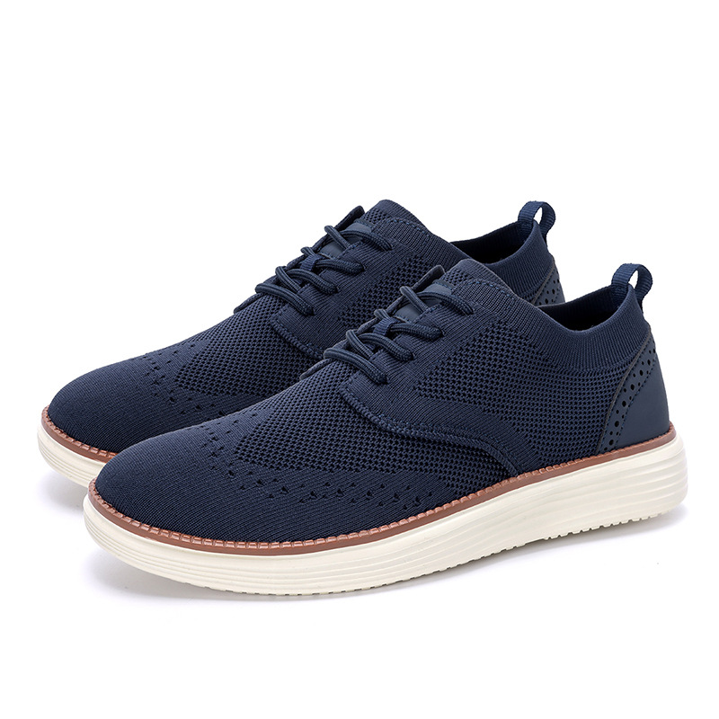 Outdoor Fly Woven Mesh Hiking Versatile Men's Casual Shoes foto 2