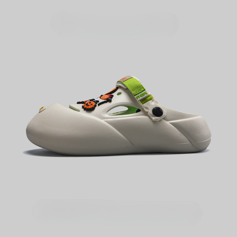 Summer Funny Baotou Beach Hole Shoes Men foto 5