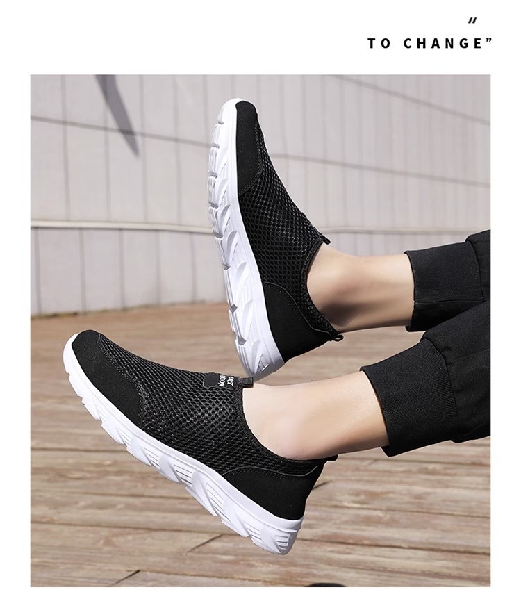 Men's Mesh Shoes Breathable Sports Lightweight Walking Shoes foto 5