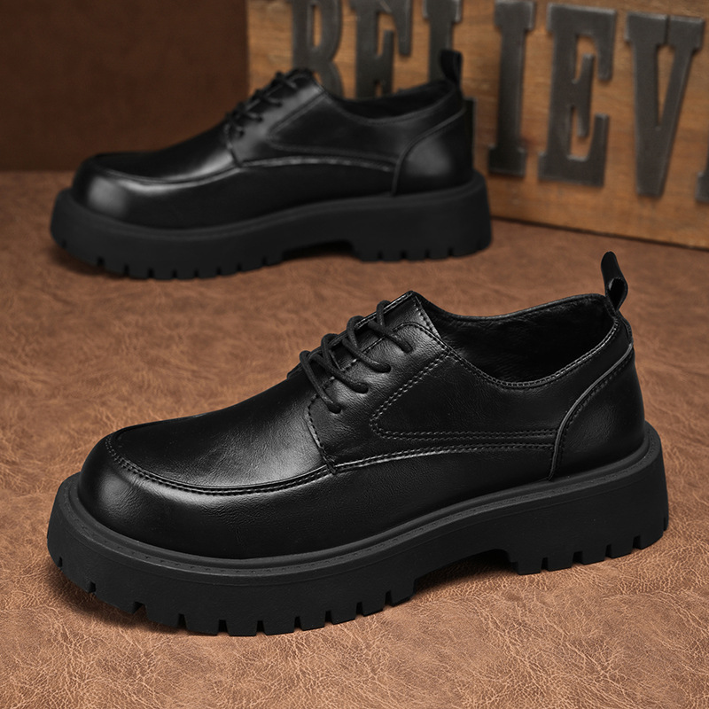 Mens Business Dress Soft Leather Shoes foto 4