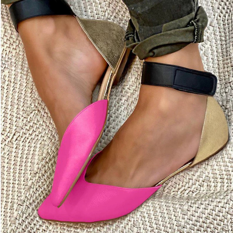 Fashion Personality Velcro Hollowed Sandals Women foto 3