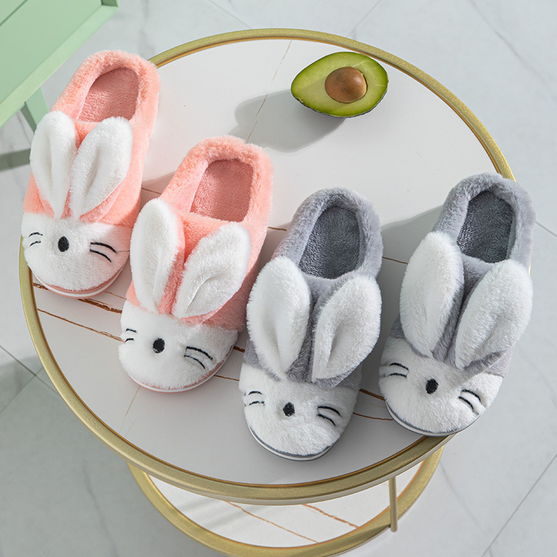Cartoon Bunny Home Warm Children's Slippers foto 5