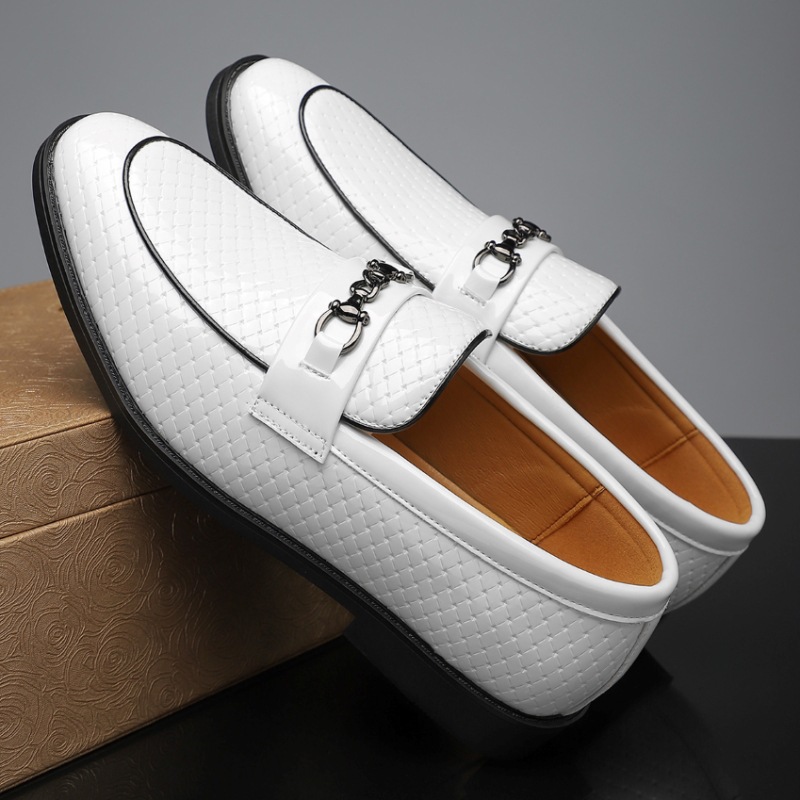 Minimalist British Style Mens Business Leather Shoes foto 2