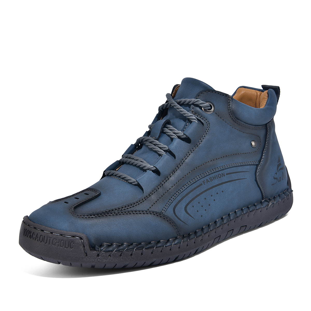 Plus-size Mens Fashion With Hand-stitched Soles foto 5