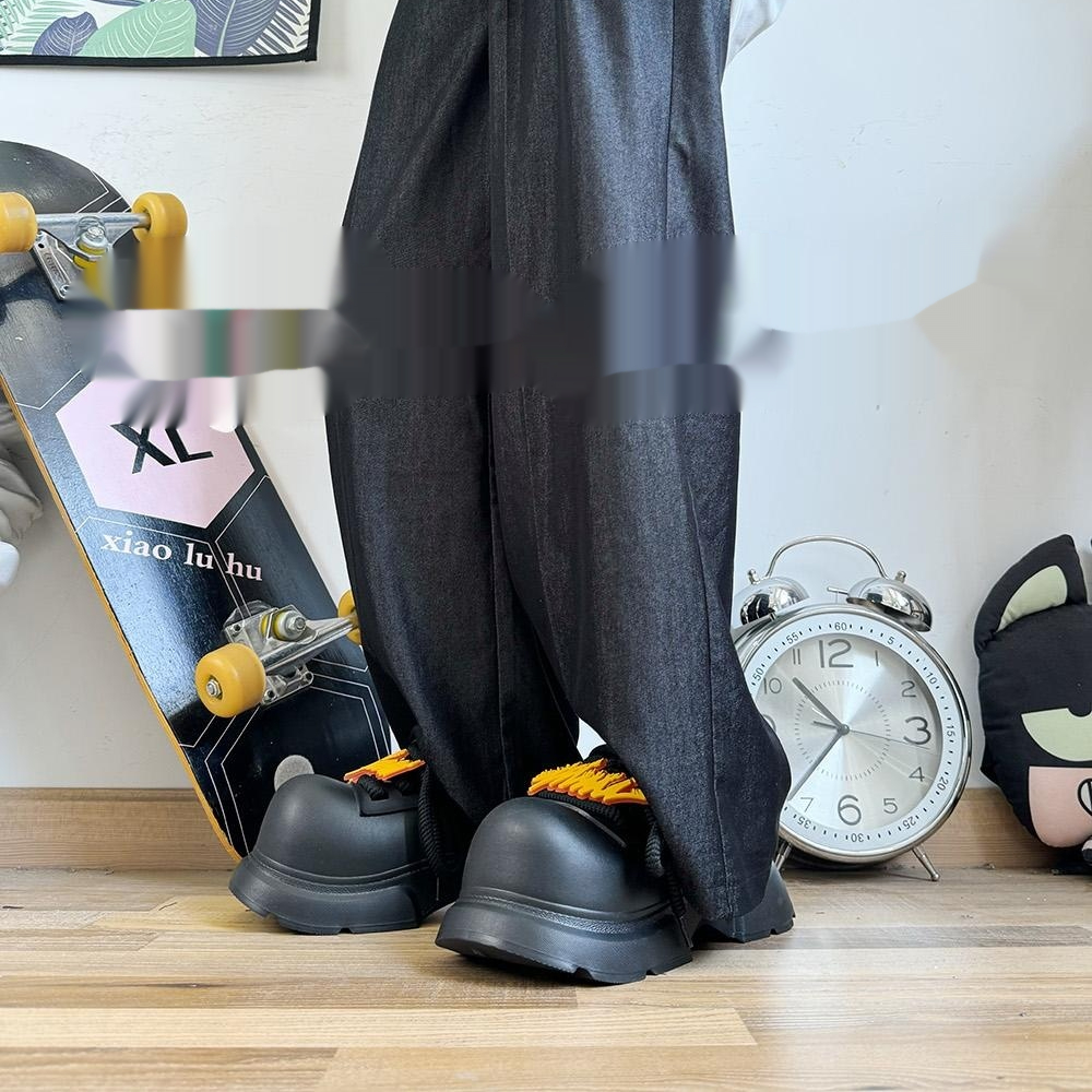 Spring Thick Soled Height Increasing Couple's Big Head Men's And Women's Casual Shoes foto 5