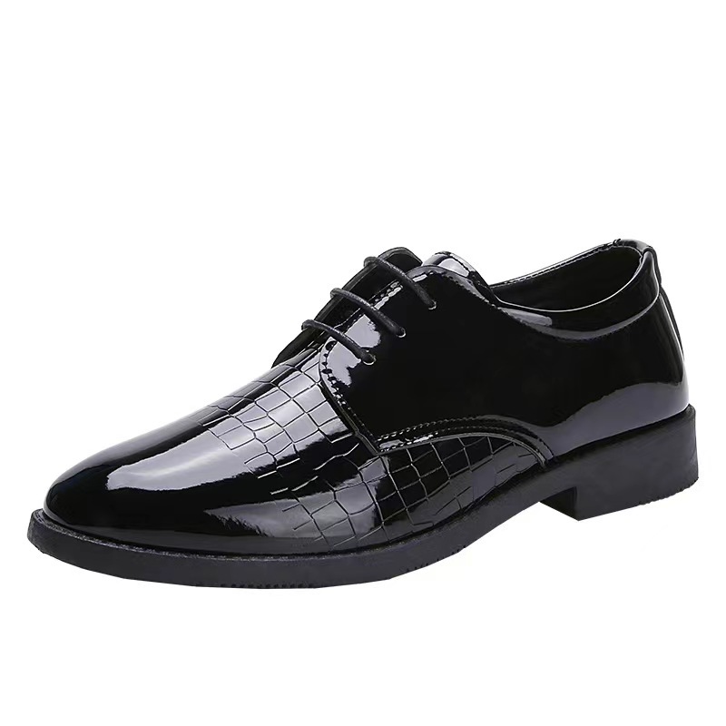 Autumn Men's Leather Shoes Business Formal Wear British Casual foto 2