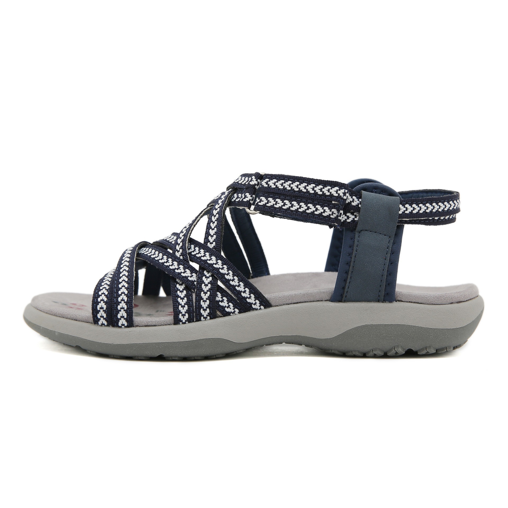 Sports Printed Casual Velcro Plus Size Women's Sandals foto 3