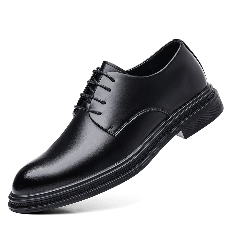 Business Formal Wear British Commuter Leather Black Leather Shoes foto 2