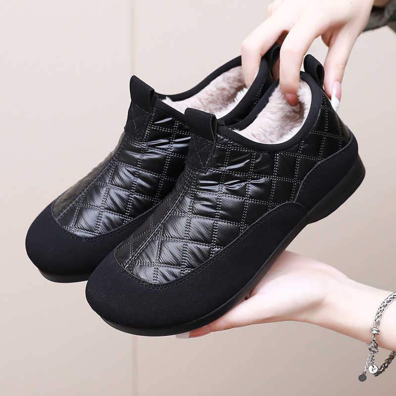 Waterproof Non-slip Snow Boots Fleece-lined Warm Leisure Cotton Shoes foto 2