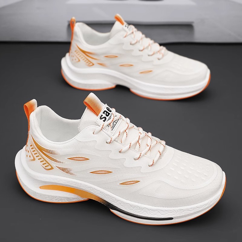 Fly Woven Mesh Running Men's Shock-absorbing Super Light Casual Trendy Shoes foto 4