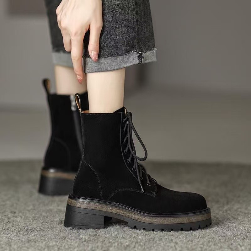 Platform Height-increasing Ankle Boots Versatile Short Boots For Petite Women foto 2