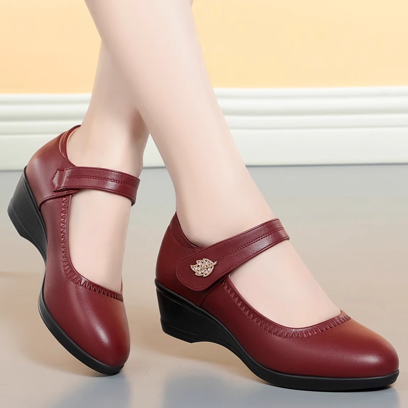 One-strap Women's Magic Stick Shoes Comfortable Wedge Soft Sole Shoes foto 4