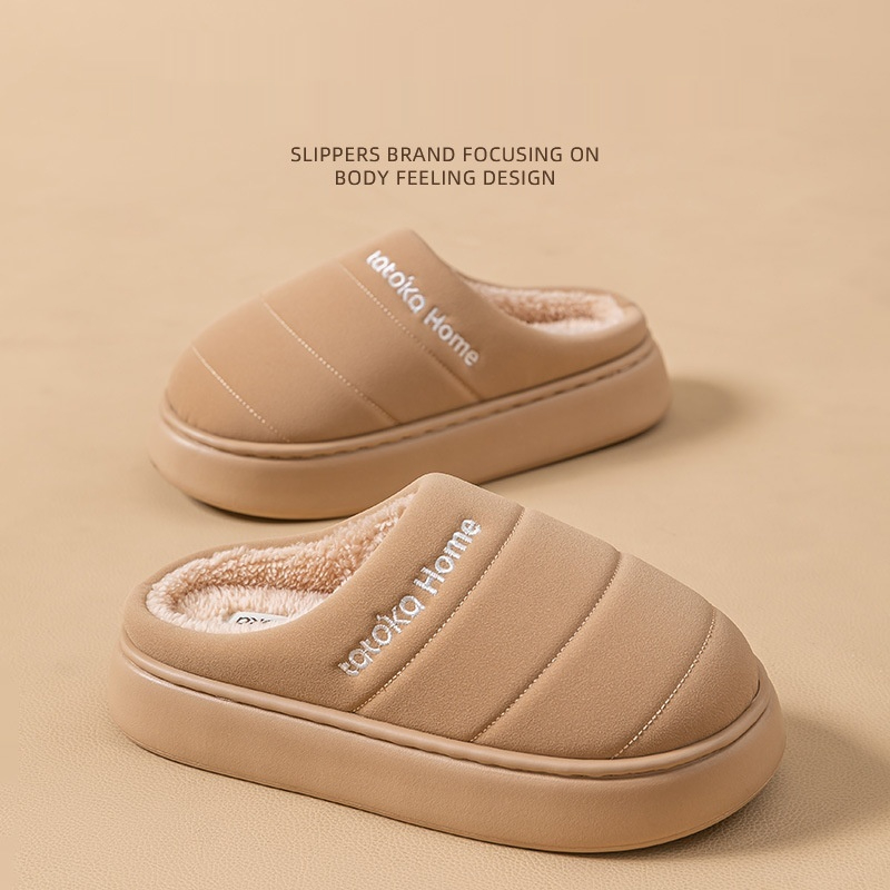 New Cotton Waterproof Plush Autumn And Winter Warm Non-slip Platform Fleece Lined Cotton Shoes foto 2