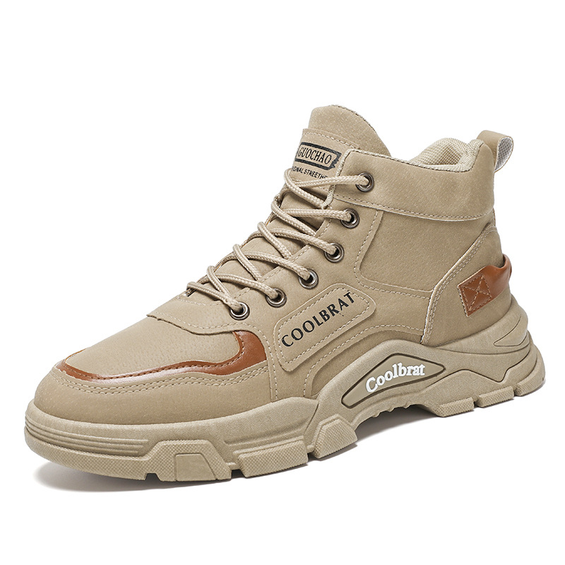 Martin Boots Men's Trendy All-Match Platform Non-slip High Top foto 3