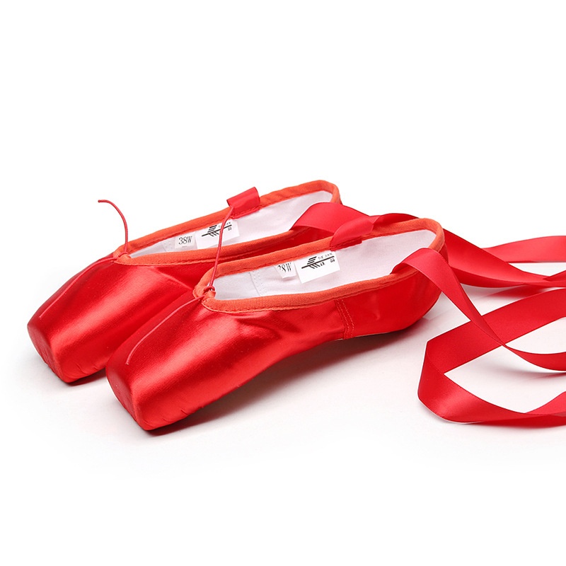 Solid Color Simple Hard Bottom Strap Ballet Shoes foto 3