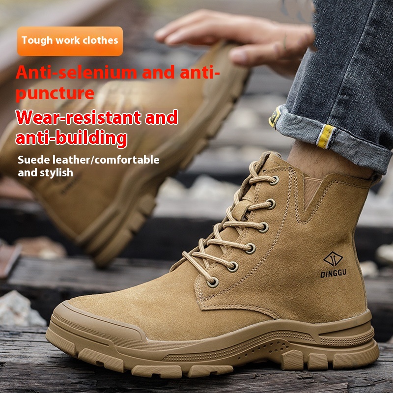 Labor Protection Cotton Shoes Men's Anti Smashing And Anti Piercing foto 5
