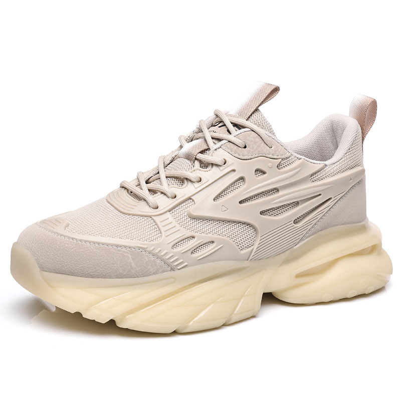 Fashion Breathable Mesh Cloth Shoes Men's Personality Trend Sports Platform Shoes foto 2
