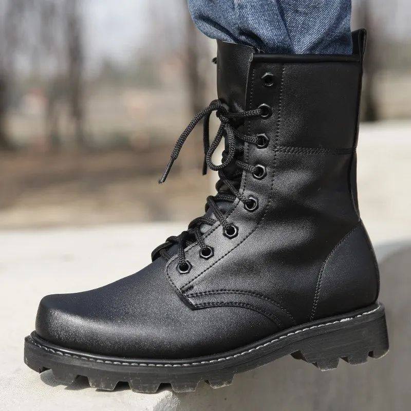 Military Steel-Toe Work Safety Shoes, Tactical Combat Boots foto 3