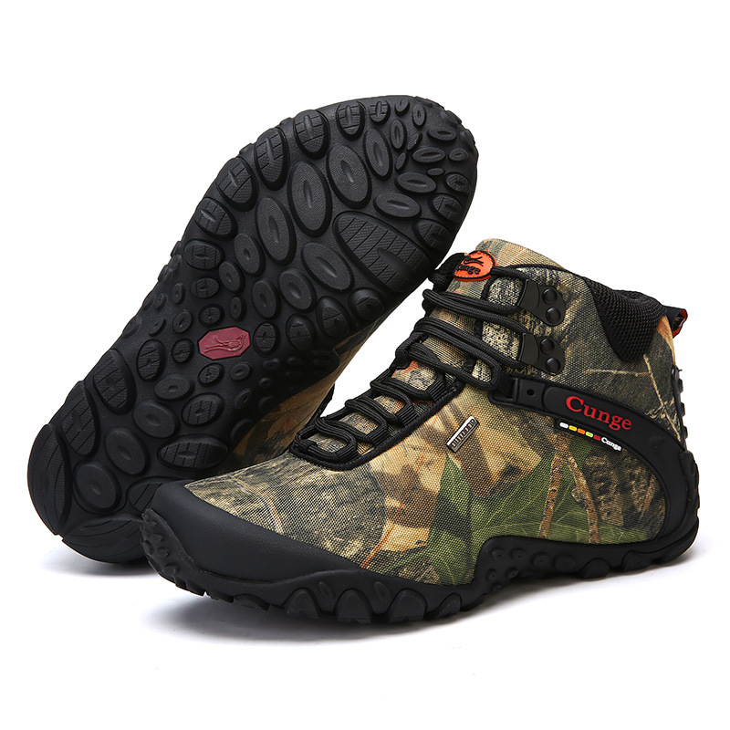 Camouflage Outdoor Climbing Boots Foreign Trade Men's Sports Camping Climbing Boots foto 3