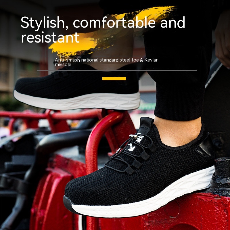 Four Seasons Low Top Anti-smashing And Anti-penetration Steel Toe Cap Safety Shoes foto 2