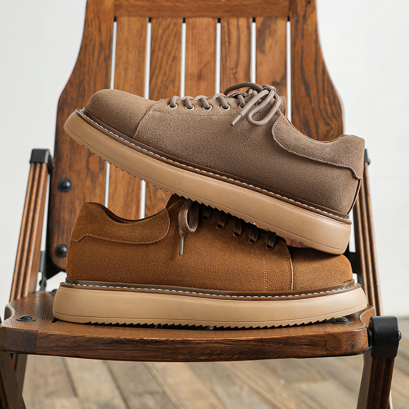 Suede Retro Workwear Shoes For Men foto 2