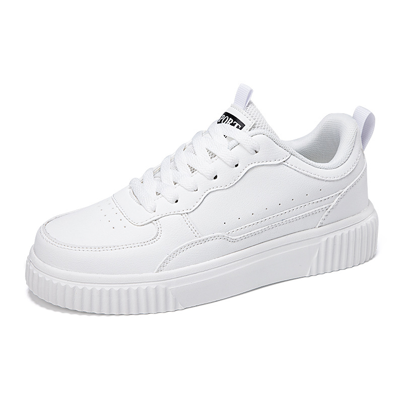 Breathable Versatile White Shoes Korean Style For Students foto 3